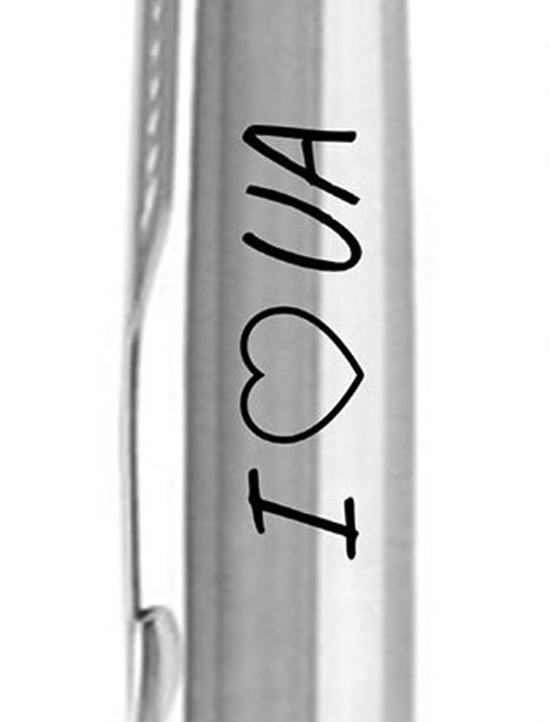 Ручка шариковая Parker JOTTER UKRAINE Stainless Steel CT BP I Love UA 16132_T207b